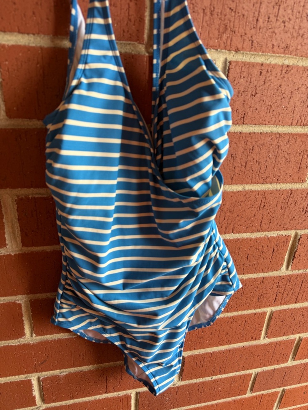 Boden Blue & White Striped One Piece Swimsuit Size 12R - Picture 10 of 10
